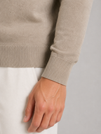 Pull Polo Homme Zippé Maille Fine Manches Longues