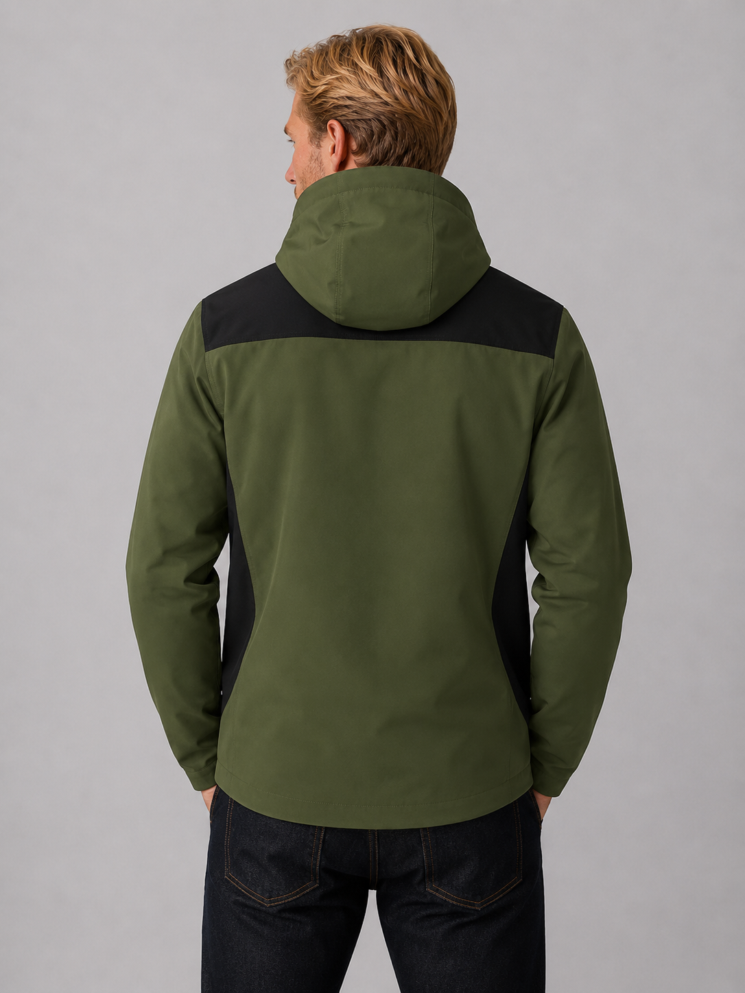Coupe-Vent Homme Imperméable à Capuche Outdoor