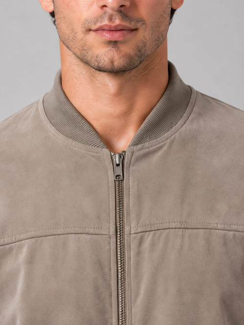 Blouson Bomber Homme Zippé Coupe Regular
