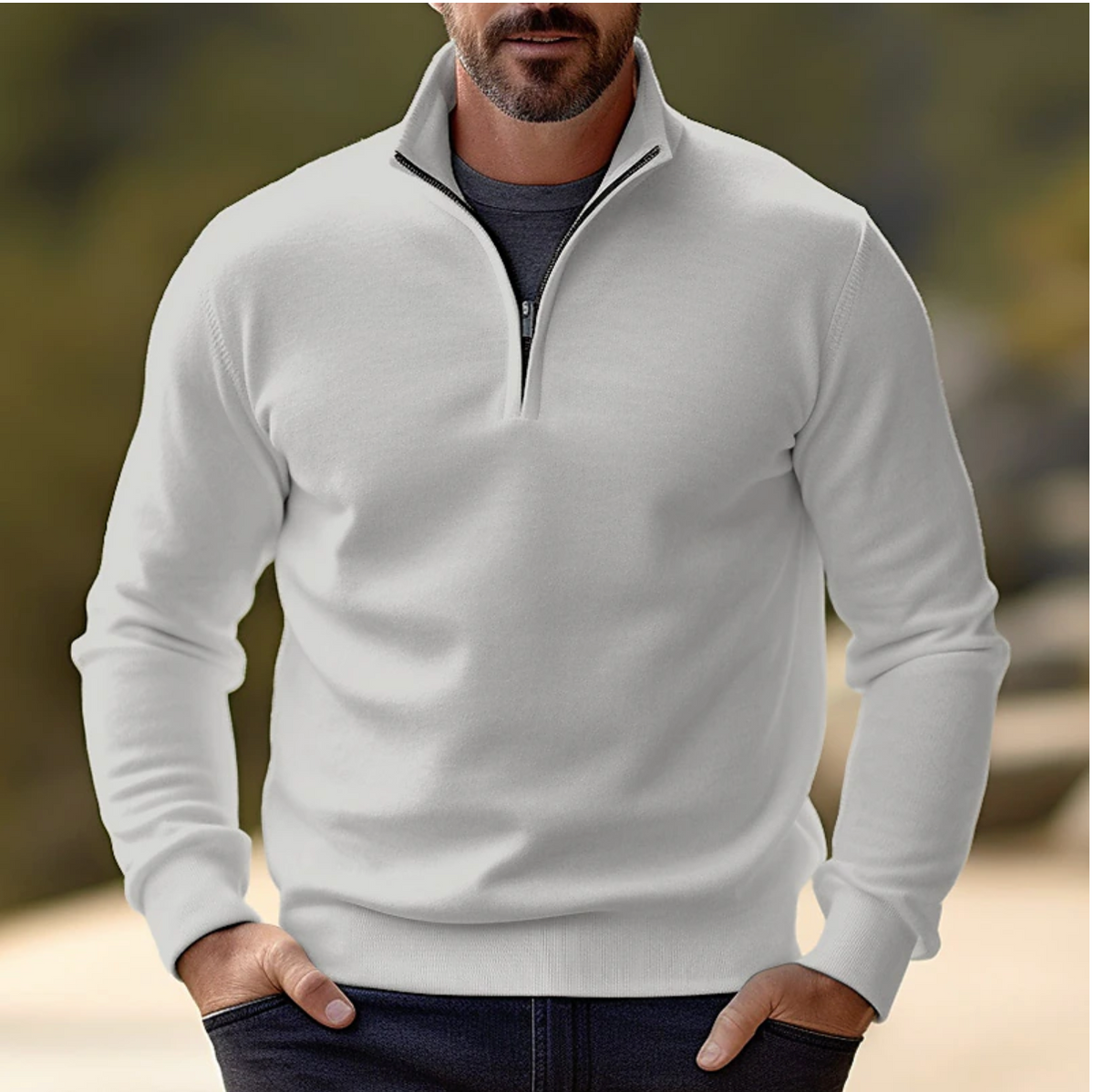 Pull Homme Demi-Zip Moderne et Raffiné – Maxime