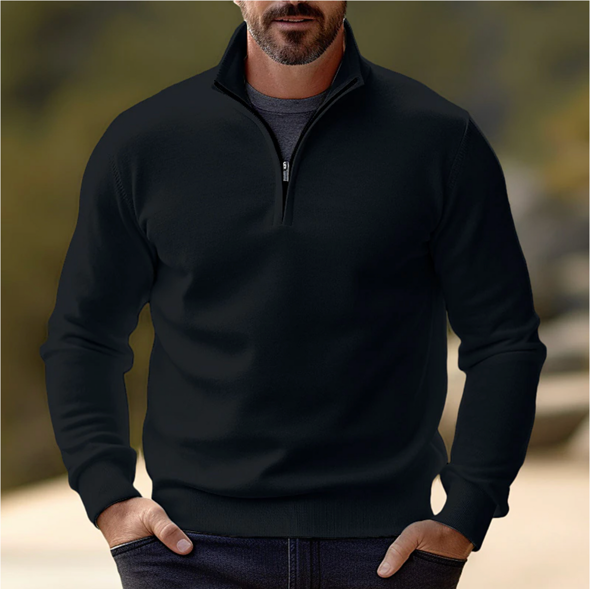 Pull Homme Demi-Zip Moderne et Raffiné – Maxime