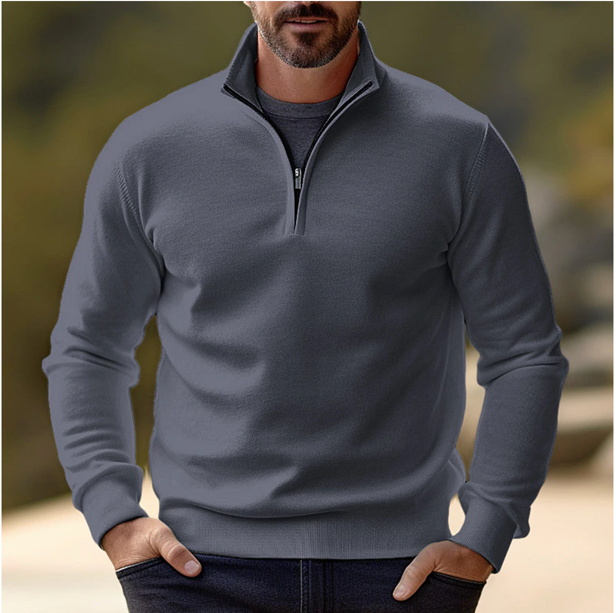 Pull Homme Demi-Zip Moderne et Raffiné – Maxime