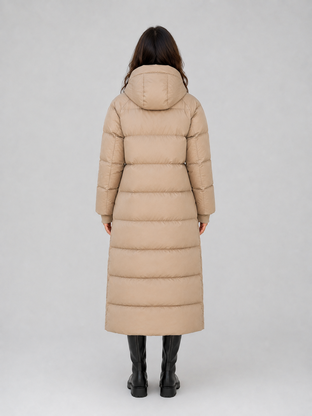 Doudoune Femme Longue à Capuche Matelassée