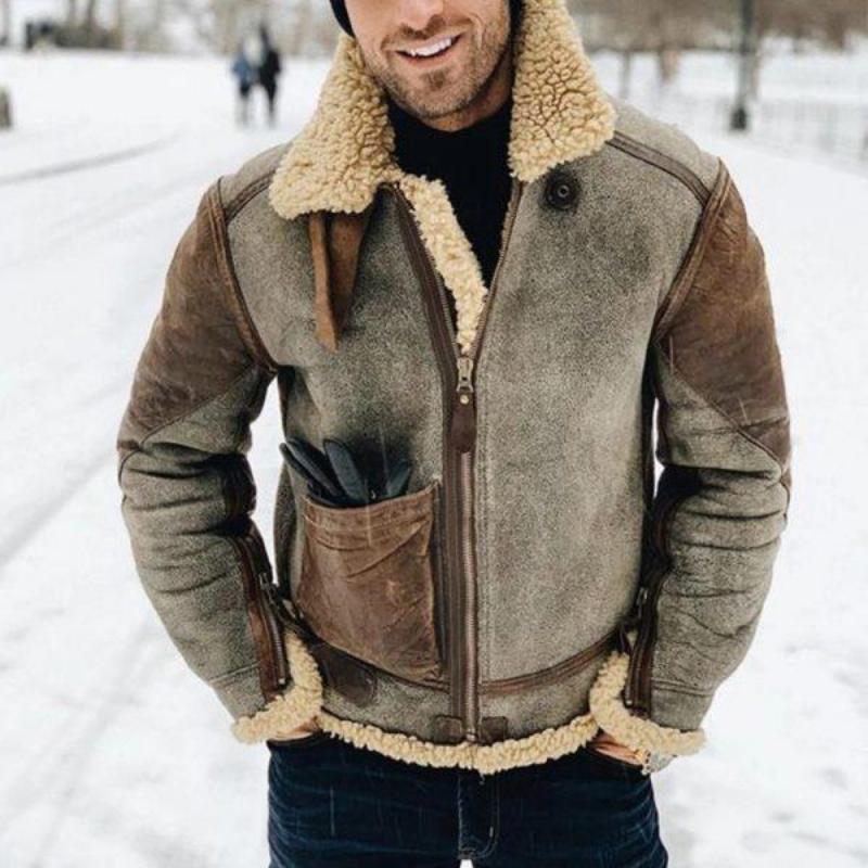Veste en Cuir Homme Coupe Régulière Intemporelle – Elias
