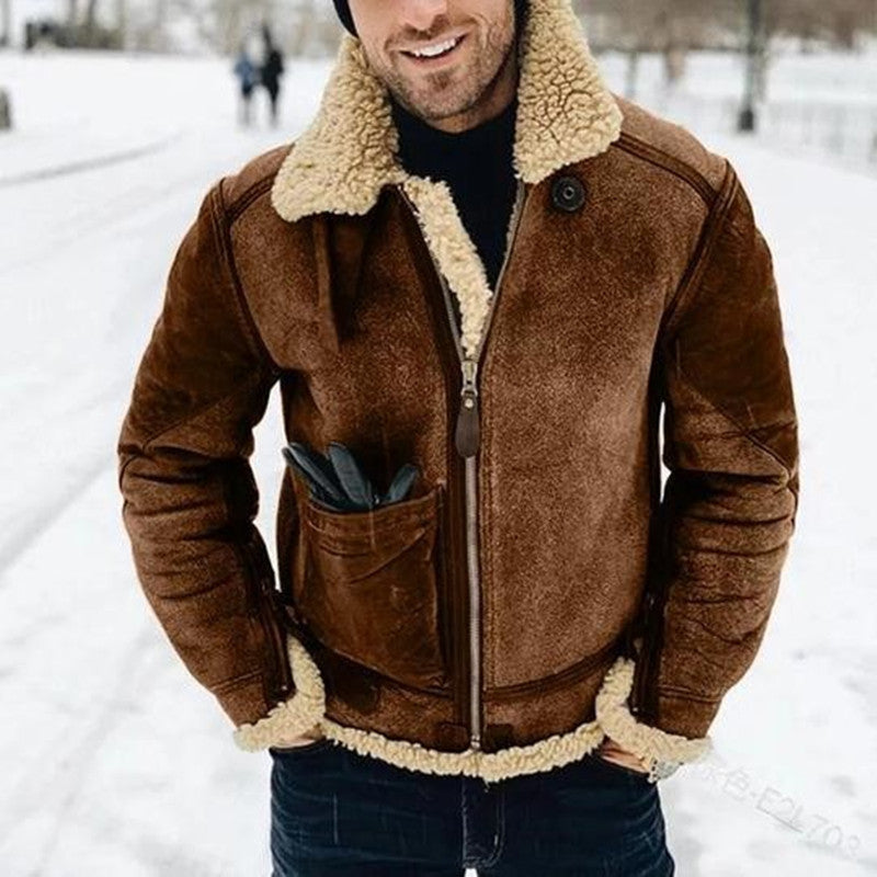 Veste en Cuir Homme Coupe Régulière Intemporelle – Elias